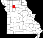 Missouri map shwing Livingston co.